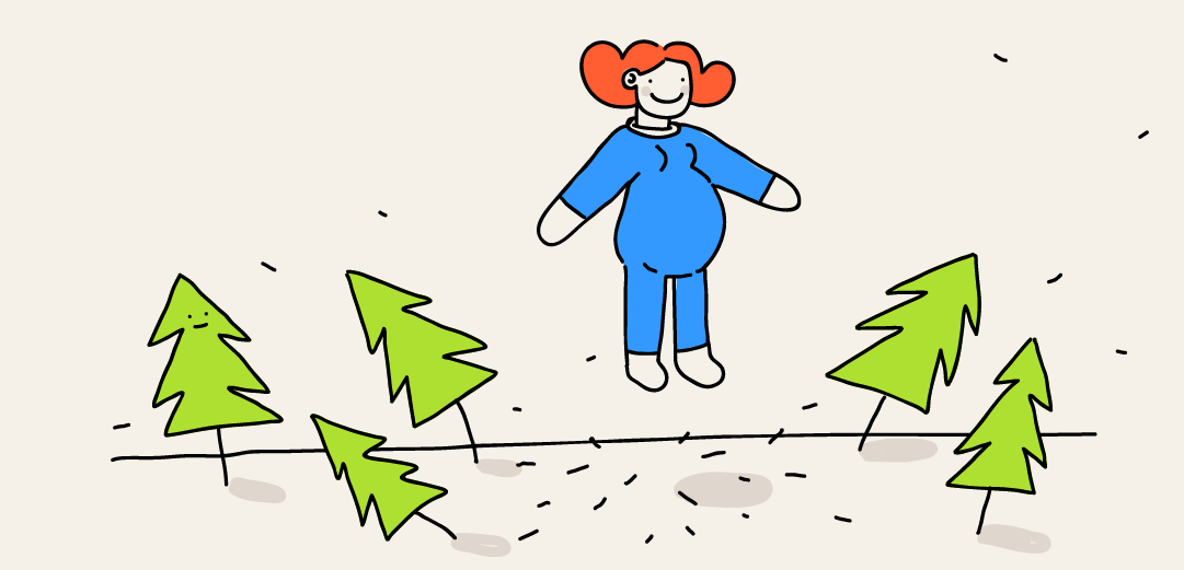 Eating lighter, safely — illustration for week 29 of pregnancy