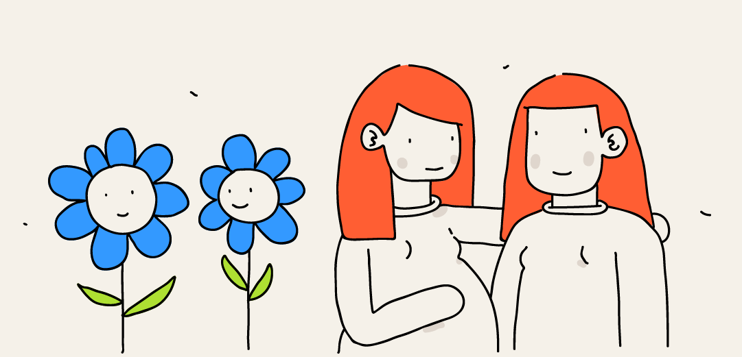 Mom and her mom — week 32 of pregnancy