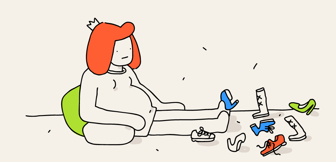 My shoes are too small! — week 14 of pregnancy