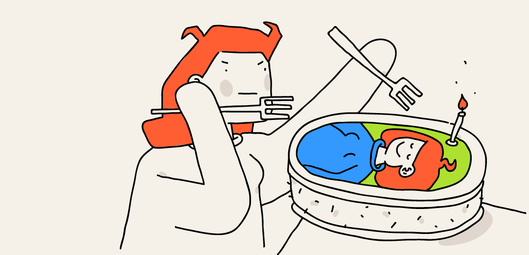 Give yourself up, cake! — week 13 of pregnancy