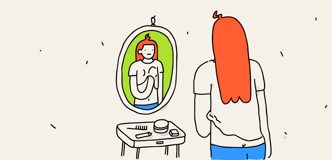 Sorry, I need my breasts touched — illustration for week 1 of pregnancy